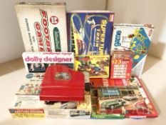 A collection of board games and toys from the 1960's to 1990's to include Mouse Trap, Chad Valley,