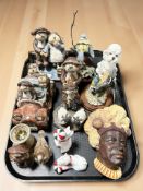 Assorted ornaments including a Bossons wall plaque,