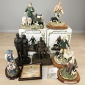 A limited edition Robert Olley cold cast bronze sculpture, John Simpson Kirkpatrick,