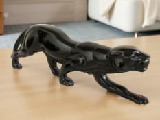A composition model of a prowling jaguar, length 53 cm.