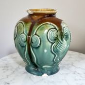 A Linthorpe pottery vase, numbered 851 H, height 7.