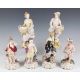 A set of four French porcelain figures representing the Continents, in the style of Chelsea Derby, - Image 1 of 4