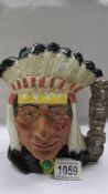 A royal Doulton character jug - North American Indian D6611.