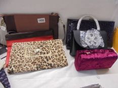 Six assorted fashion bags.