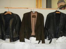 Three good leather jackets.