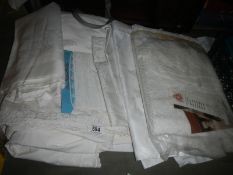 A quantity of white linen.