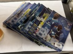 A quantity of Birmingham City football programmes.