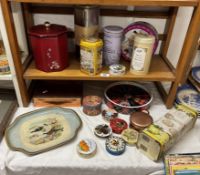 A quantity of collectors tins etc