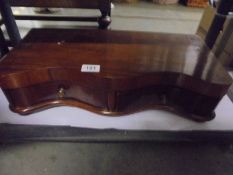 A Victorian mahogany two drawer stand.