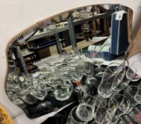 A vintage wall mirror