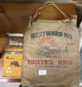 A USA Radiator water bag signed Westward Ho no 1517