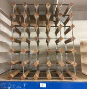A 35 bottle wine rack.