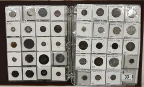 A folder of collectors coins mainly UK, silver, A - Z 10p, Roman proofs etc