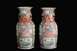 Pair of Canton vases