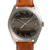 A GENTLEMAN'S SIZE STAINLESS STEEL JAEGER LECOULTRE MASTER QUARTZ WRIST WATCH CIRCA 1970s, REF.