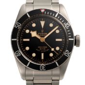 A GENTLEMAN'S STAINLESS STEEL ROLEX TUDOR BLACK BAY SELF WINDING BRACELET WATCH DATED 2016, REF.
