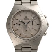 A GENTLEMAN'S SIZE STAINLESS STEEL OMEGA SPEEDMASTER 