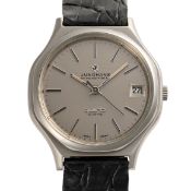 A GENTLEMAN'S SIZE STAINLESS STEEL JUNGHANS CHRONOMETER 4 MHZ QUARTZ WRIST WATCH CIRCA 1978, REF.
