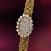 A FINE & RARE LADY'S 18K SOLID GOLD & DIAMOND VACHERON CONSTANTIN BRACELET WATCH CIRCA 1970s, WITH