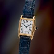 A LADY'S RARE 18K SOLID GOLD CARTIER PARIS 