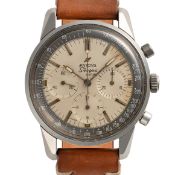 A GENTLEMAN'S SIZE STAINLESS STEEL ENICAR SHERPA GRAPH CHRONOGRAPH BRACELET WATCH CIRCA 1968, REF.
