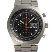 A RARE GENTLEMAN'S SIZE STAINLESS STEEL PORSCHE 911 TURBO CHRONOGRAPH BRACELET WATCH CIRCA 1983,