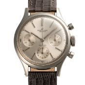A GENTLEMAN'S SIZE STAINLESS STEEL BREITLING PREMIER CHRONOGRAPH WRIST WATCH DATED 1964, REF. 788