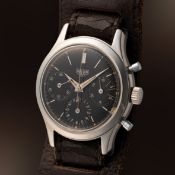 A RARE GENTLEMAN'S SIZE STAINLESS STEEL HEUER 