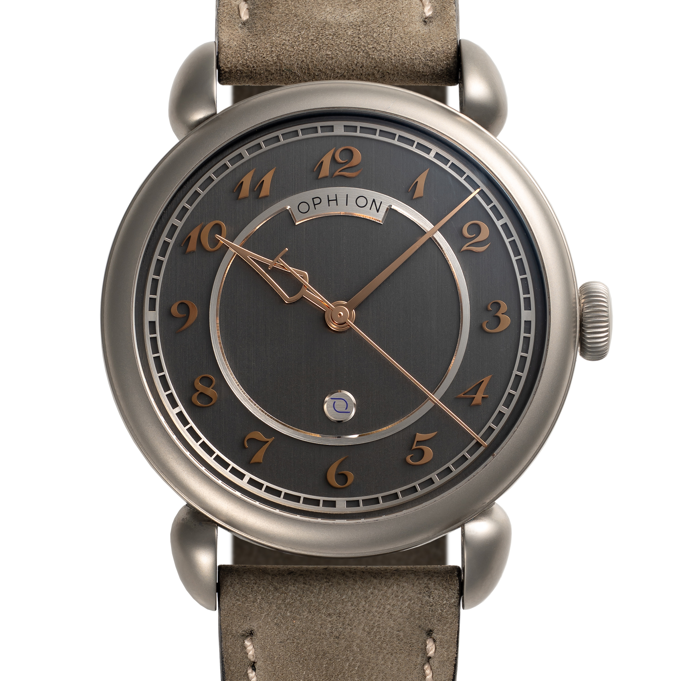 A RARE GENTLEMAN'S SIZE TITANIUM OPHION VELOS 786 GILT SPECTRE WRIST WATCH CIRCA 2022, THE LIMITED - Image 2 of 10