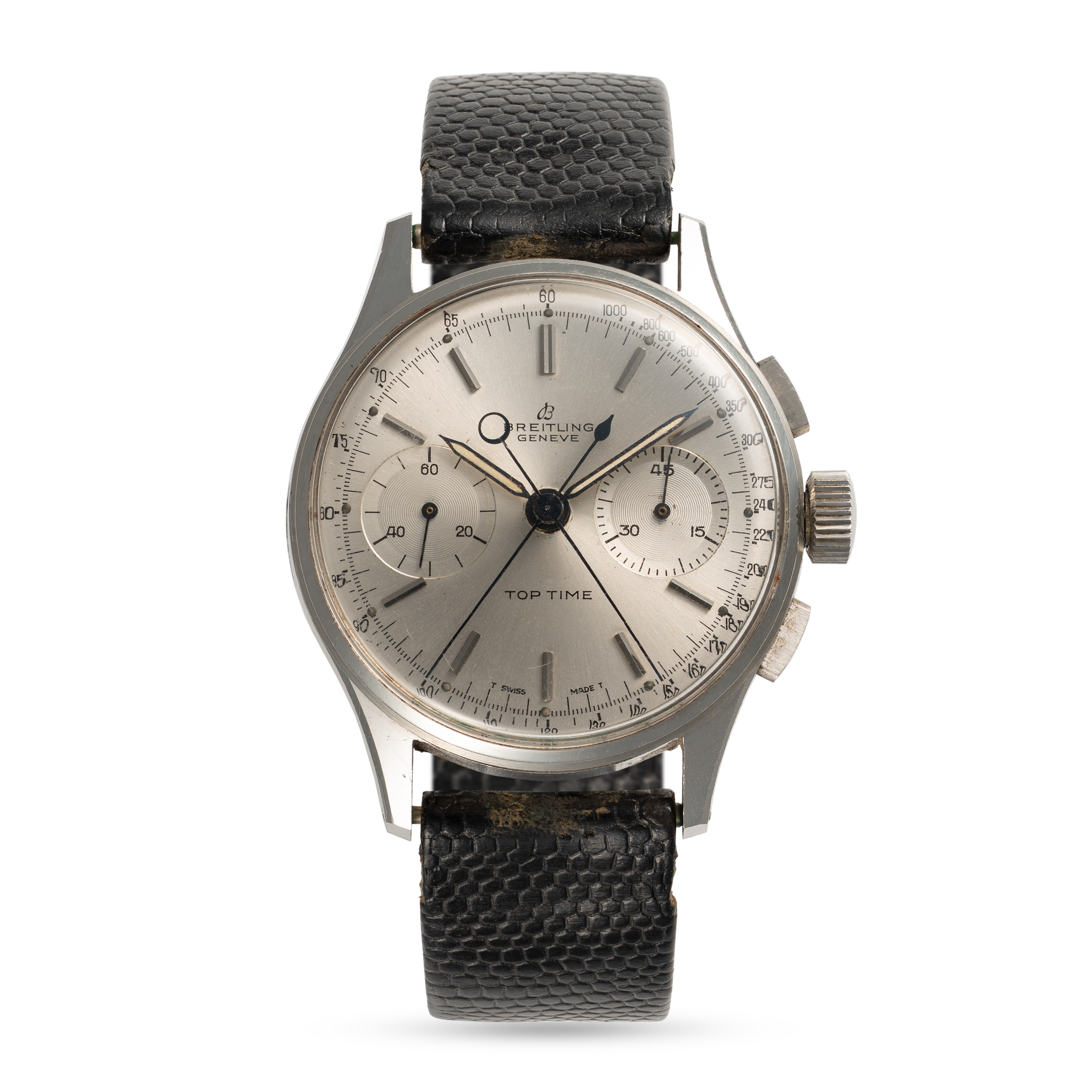 A GENTLEMAN'S SIZE STAINLESS STEEL BREITLING DUOGRAPH SPLIT SECONDS CHRONOGRAPH WRIST WATCH CIRCA - Image 4 of 10