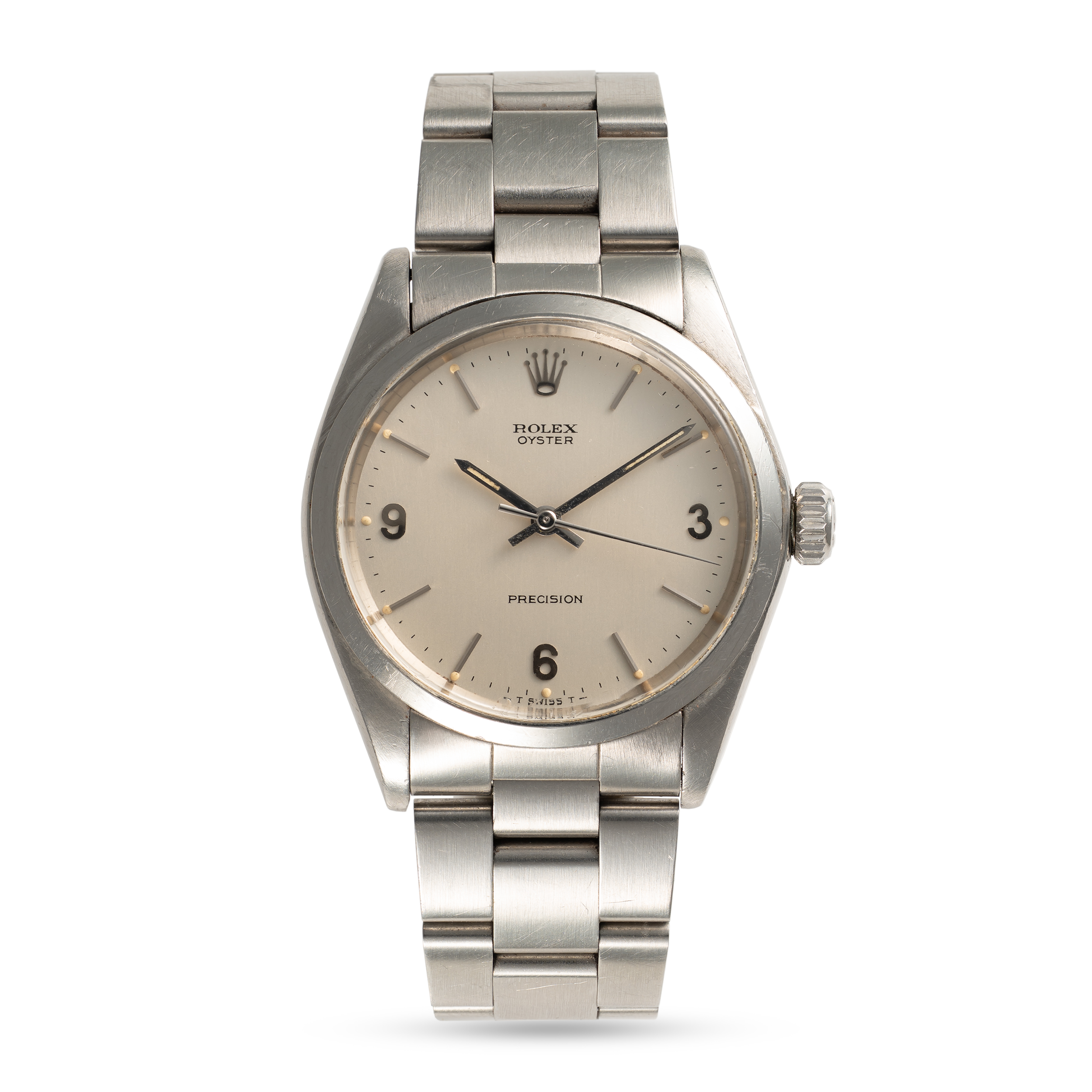 A RARE GENTLEMAN'S SIZE STAINLESS STEEL ROLEX OYSTER PRECISION BRACELET WATCH DATED 1971, REF. - Image 2 of 9