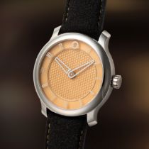 A RARE GENTLEMAN'S SIZE STAINLESS STEEL MING X MASSENA LAB WRIST WATCH DATED 2023, REF. 17.09 "