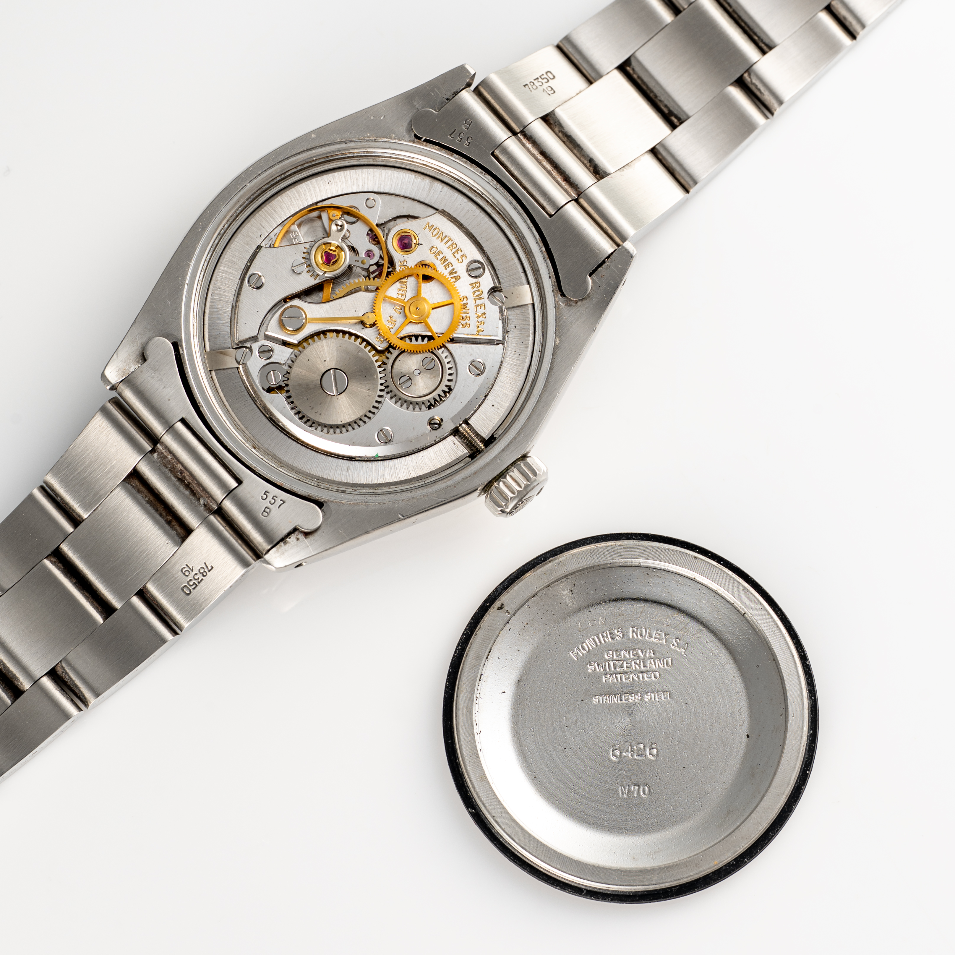 A RARE GENTLEMAN'S SIZE STAINLESS STEEL ROLEX OYSTER PRECISION BRACELET WATCH DATED 1971, REF. - Image 8 of 9