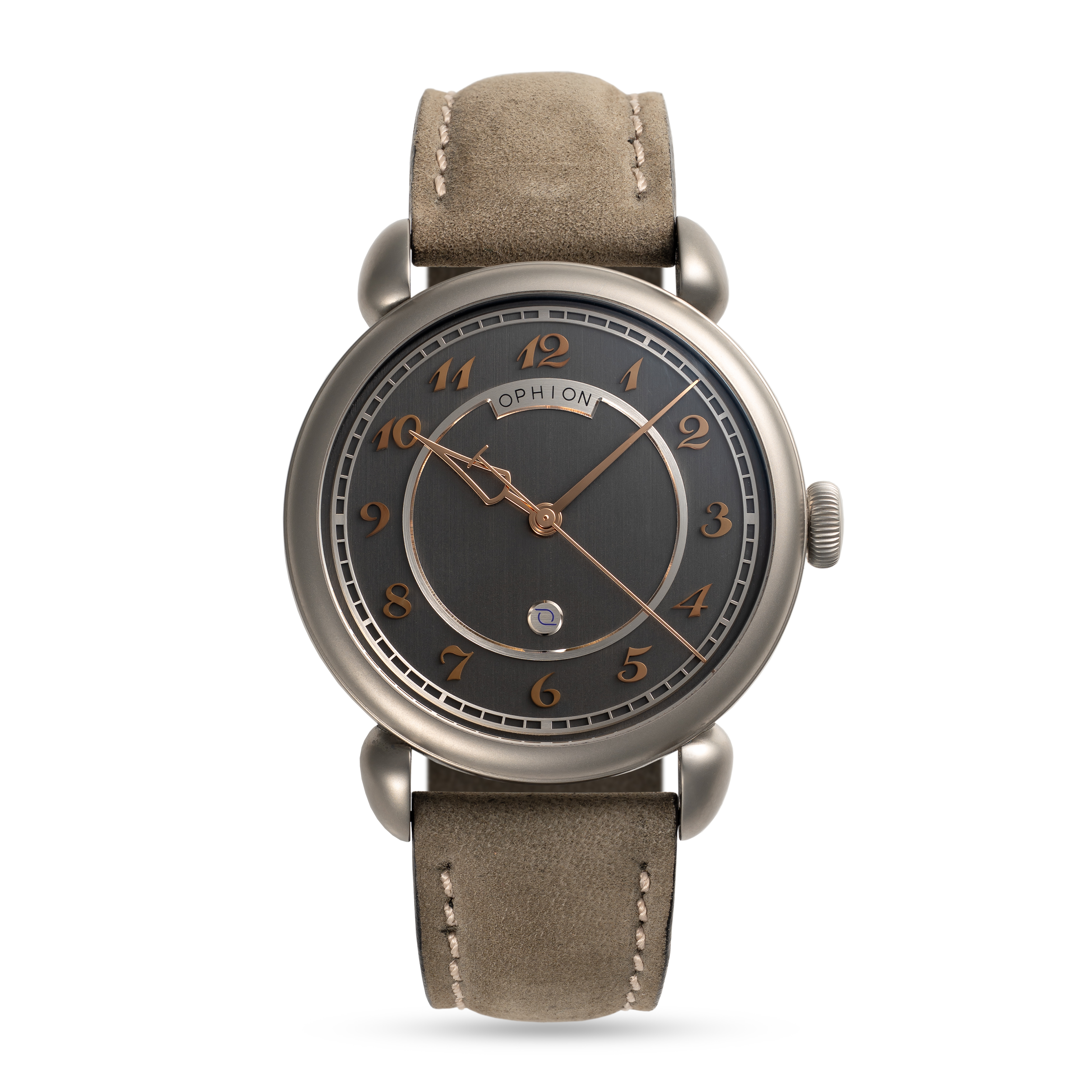 A RARE GENTLEMAN'S SIZE TITANIUM OPHION VELOS 786 GILT SPECTRE WRIST WATCH CIRCA 2022, THE LIMITED - Image 4 of 10