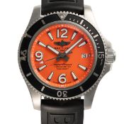 A GENTLEMAN'S SIZE STAINLESS STEEL BREITLING SUPEROCEAN II AUTOMATIC WRIST WATCH DATED 2020, REF.