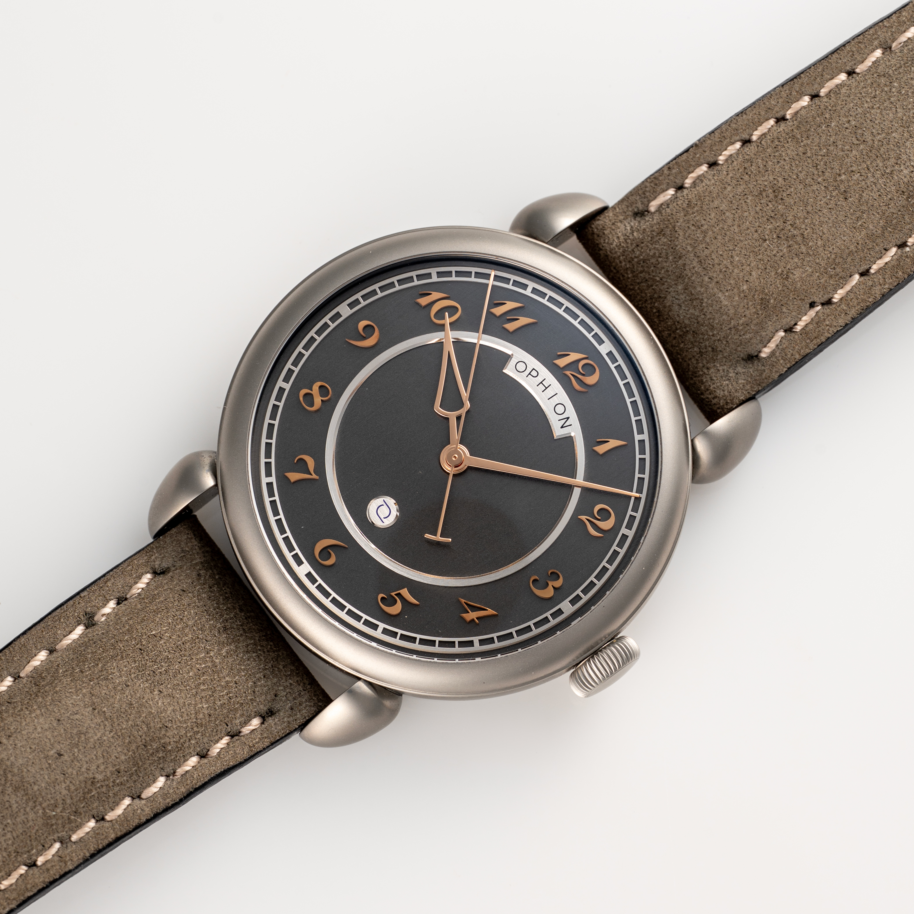 A RARE GENTLEMAN'S SIZE TITANIUM OPHION VELOS 786 GILT SPECTRE WRIST WATCH CIRCA 2022, THE LIMITED - Image 6 of 10