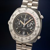 A RARE GENTLEMAN'S SIZE STAINLESS STEEL HEUER 