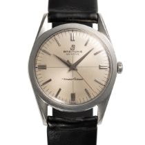 A GENTLEMAN'S SIZE STAINLESS STEEL BREITLING TRANSOCEAN WRIST WATCH CIRCA 1960s Movement: 25J,