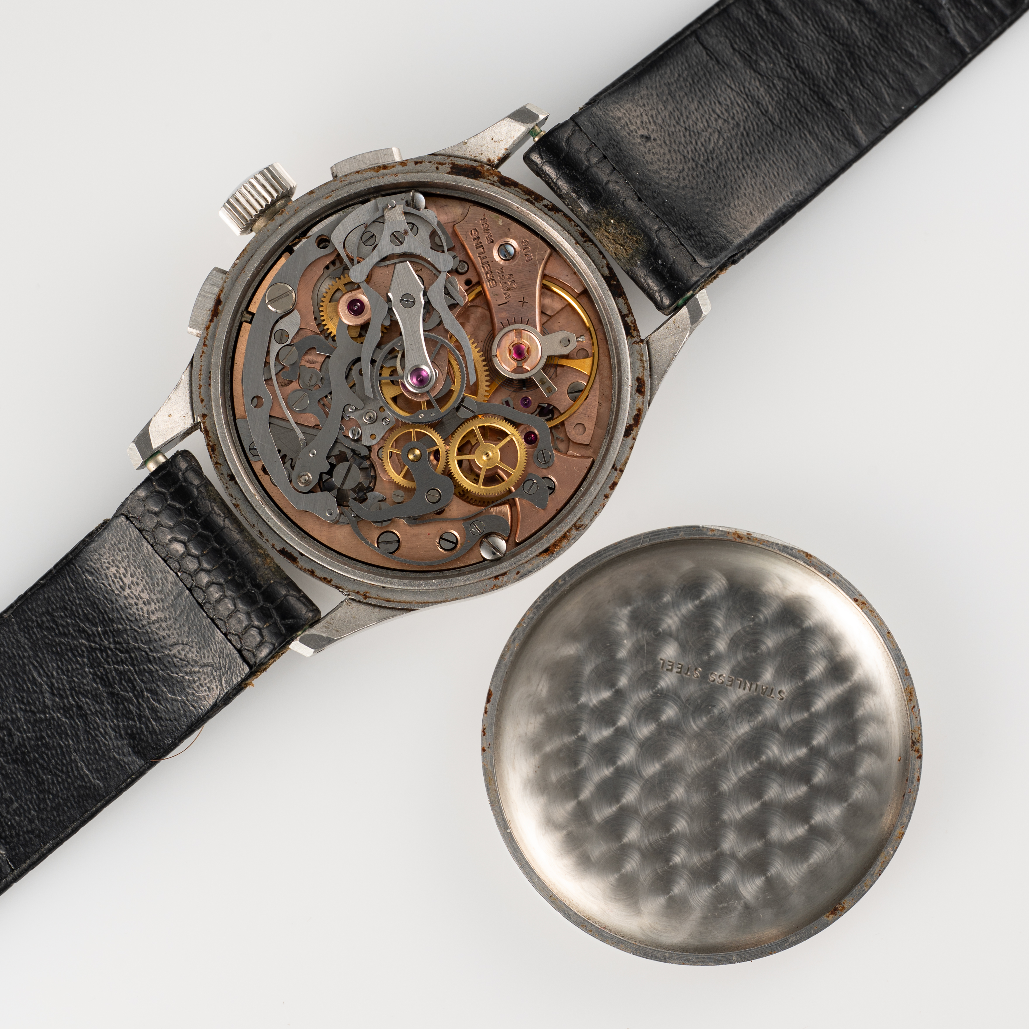 A GENTLEMAN'S SIZE STAINLESS STEEL BREITLING DUOGRAPH SPLIT SECONDS CHRONOGRAPH WRIST WATCH CIRCA - Image 10 of 10