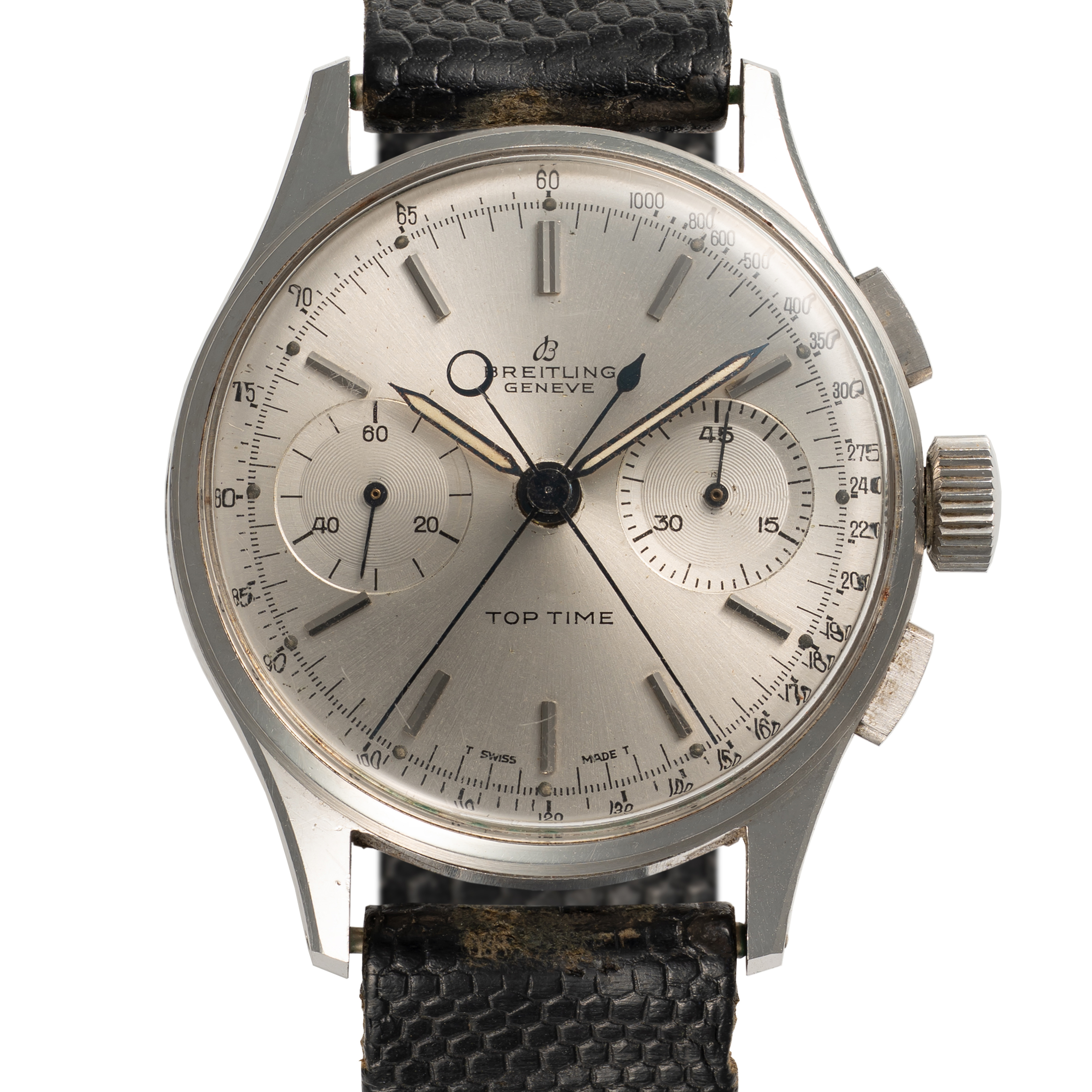 A GENTLEMAN'S SIZE STAINLESS STEEL BREITLING DUOGRAPH SPLIT SECONDS CHRONOGRAPH WRIST WATCH CIRCA - Image 2 of 10