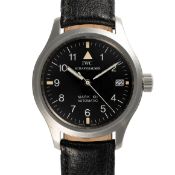 A GENTLEMAN'S SIZE STAINLESS STEEL IWC FLIEGERUHR MARK XII AUTOMATIC WRIST WATCH CIRCA 1997, REF.