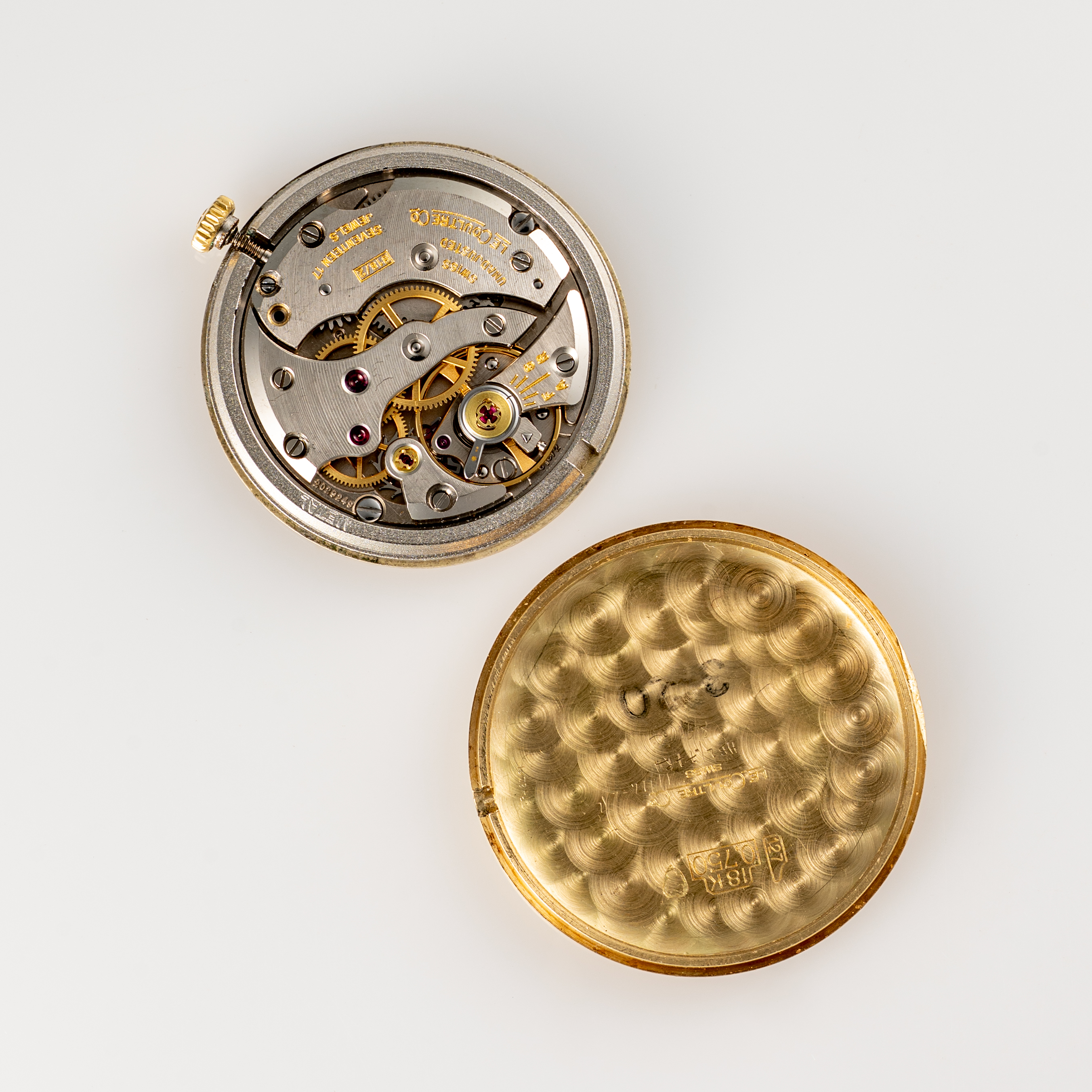 A RARE & UNUSUAL GENTLEMAN'S SIZE 18K SOLID GOLD JAEGER LECOULTRE WRIST WATCH CIRCA 1970s, REF. 9106 - Image 8 of 8