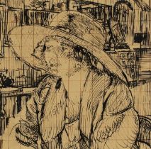 Walter Richard Sickert ARA (1860-1942) The Cowboy Hat Bears an inscription Gilman (upper right)