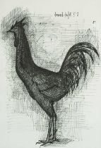 Φ After Bernard Buffet Le Coq Reproduction Print 40.5 x 27.8 cm (image)