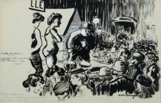 Φ Kees van Dongen (Dutch 1877-1968) Luttes de Dames Signed van Dongen (lower right) and inscribed