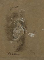 Walter Richard Sickert ARA (1860-1942) Study of the audience at The Old Middlesex Signed with