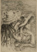 After Pierre-Auguste Renoir Le Chapeau Épinglé Etching 28.1 x 20.3cm (sheet)