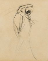 Joseph Crawhall RSW, NEAC (1861-1913) Study of a parrot Pencil 24 x 15.8cm Provenance: Spink,