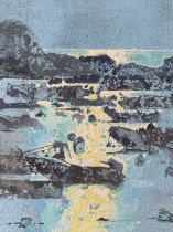 Julian Vilarrubi (b.1964) Spanish Boats, Costa Brava Signed twice Julian Vilarrubi (to reverse and