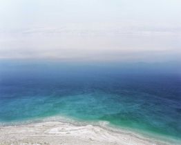 Roei Greenberg (b.1985) Untitled Landscape, View from Highway 90, Dead Sea Signed (to reverse)